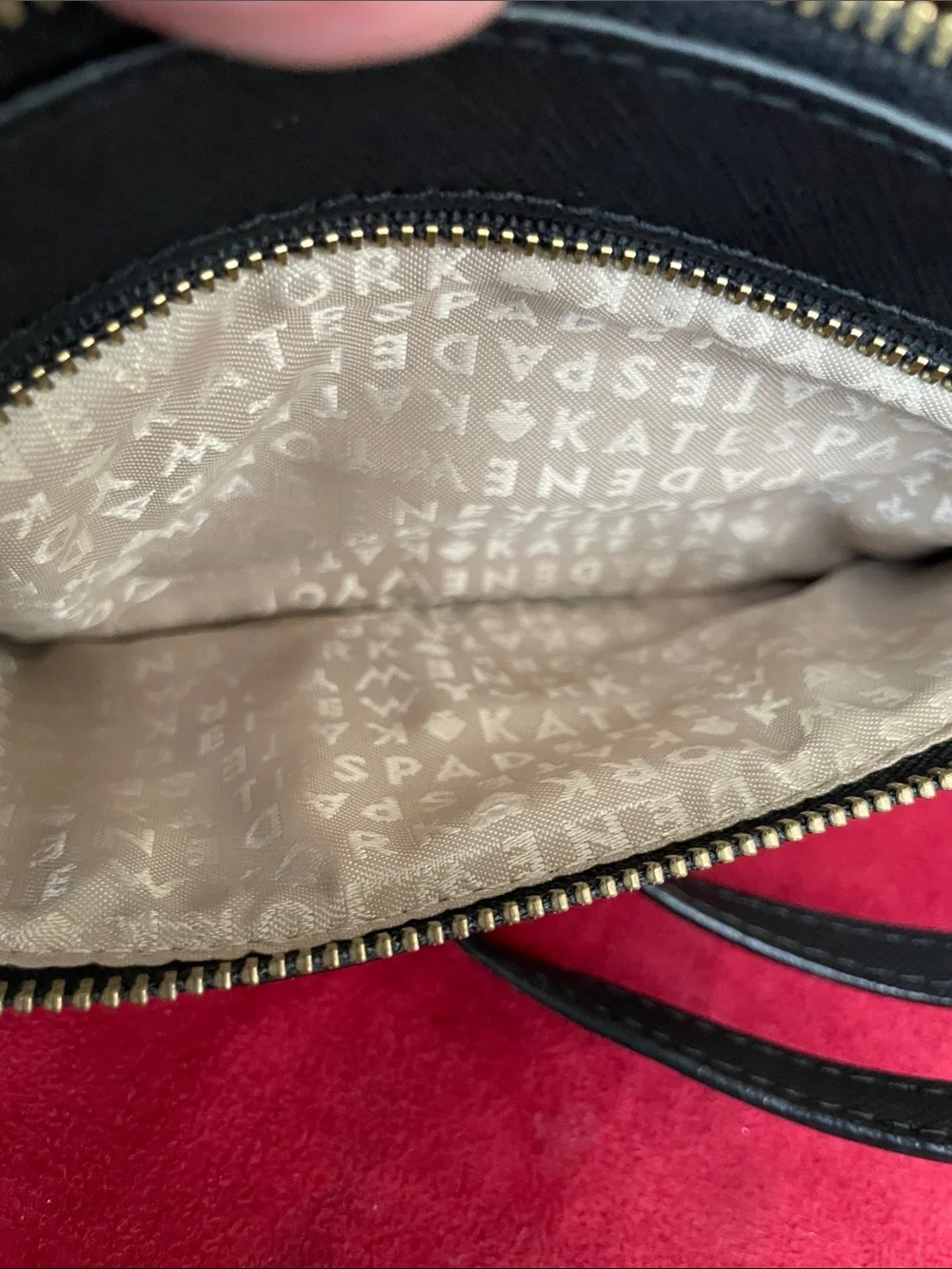 kate spade Black and Cream Crossbody Bag